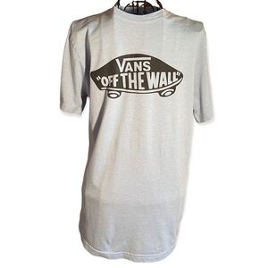 Vans Off the Wall Classic Fit T-shirt Light Blue Size Small
